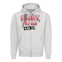 Dove Grey fight for the cure Zipper Hoodie - MaliasSmallBusiness