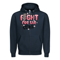Navy fight for the cure Zipper Hoodie - MaliasSmallBusiness