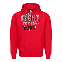 Red fight for the cure Zipper Hoodie - MaliasSmallBusiness