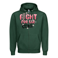 Sports Green fight for the cure Zipper Hoodie - MaliasSmallBusiness