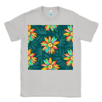 Moon Dust colorful tropical flowers seamless pattern Classic Tee - BundleAndBundleShop