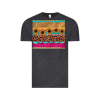 Vintage Black leopard sunflower gemstone Vintage Tee - JahusDesignShop