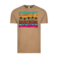 Vintage Coffee leopard sunflower gemstone Vintage Tee - JahusDesignShop