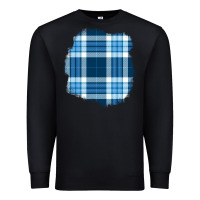 Black Winter Tartan Patch Premium Sweatshirt - BundleAndBundleShop