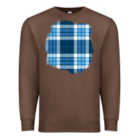 Chestnut Winter Tartan Patch Premium Sweatshirt - BundleAndBundleShop