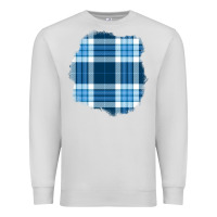 Dove Grey Winter Tartan Patch Premium Sweatshirt - BundleAndBundleShop
