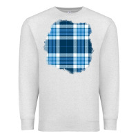 Oatmeal Heather Winter Tartan Patch Premium Sweatshirt - BundleAndBundleShop
