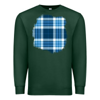 Sports Green Winter Tartan Patch Premium Sweatshirt - BundleAndBundleShop