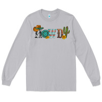 Moon Dust howdy with cowboy hat and cactus Long Sleeve Tee - Artiststas