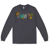 Smoke howdy with cowboy hat and cactus Long Sleeve Tee - Artiststas