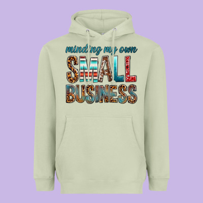 Minding My Own Small Business Bbs Heavyweight Hoodie Designed By Bundleandbundleshop