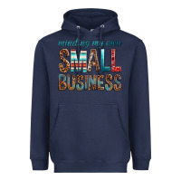Navy minding my own small business bbs Heavyweight Hoodie - BundleAndBundleShop