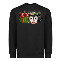 Black Christmas penguin coffee Heavyweight Sweatshirt - JahusDesignShop