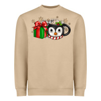 Mushroom Christmas penguin coffee Heavyweight Sweatshirt - JahusDesignShop