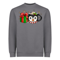 Storm Christmas penguin coffee Heavyweight Sweatshirt - JahusDesignShop