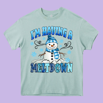 I'm Having A Meltdown Heavy Core Tee Designed By Maliassmallbusiness