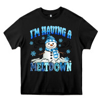 Black i'm having a meltdown Heavy Core Tee - MaliasSmallBusiness