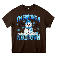 Chocolate Brown i'm having a meltdown Heavy Core Tee - MaliasSmallBusiness