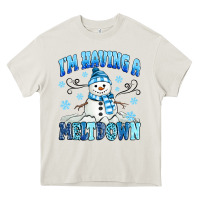 Cream i'm having a meltdown Heavy Core Tee - MaliasSmallBusiness