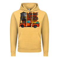 Vintage Mustard small town fall Vintage Hoodie - CowhideDigitalArt