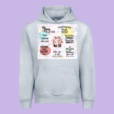 It's Ok To Be Not Ok Urban Hoodie Designed By Tumblerdesignbyshophia
