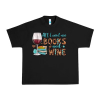 Black all i need are books and wine Urban Heavy Tee - JahusDesignShop