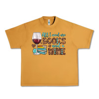 Peanut Butter all i need are books and wine Urban Heavy Tee - JahusDesignShop
