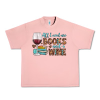 Salmon all i need are books and wine Urban Heavy Tee - JahusDesignShop