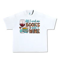 White all i need are books and wine Urban Heavy Tee - JahusDesignShop