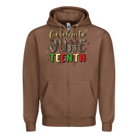 Chestnut celebrate juneteenth Zipper Hoodie - MaliasSmallBusiness