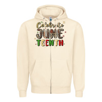 Sandshell celebrate juneteenth Zipper Hoodie - MaliasSmallBusiness