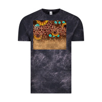 Cloud Black leopard glitter sunflower gemstone Vintage Tee - JahusDesignShop