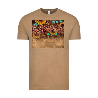Vintage Coffee leopard glitter sunflower gemstone Vintage Tee - JahusDesignShop
