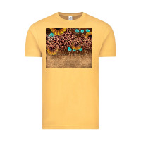 Vintage Mustard leopard glitter sunflower gemstone Vintage Tee - JahusDesignShop