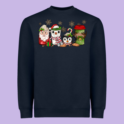 Christmas Coffee Heavyweight Sweatshirt Designed By Jahusdesignshop
