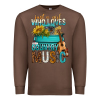 Chestnut Just A Girl Who Loves Country Music Premium Sweatshirt - BundleAndBundleShop