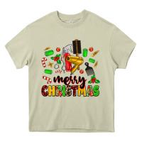 Mossy merry christmas hair Heavy Core Tee - MaliasSmallBusiness