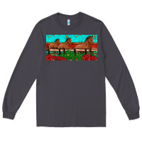 Smoke horses roses ann cactuses license plate Long Sleeve Tee - Artiststas