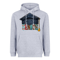 Heather Grey senior 2023 graduation hat bbs Heavyweight Hoodie - BundleAndBundleShop