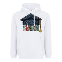 White senior 2023 graduation hat bbs Heavyweight Hoodie - BundleAndBundleShop