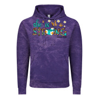 Cloud Purple she is strong Vintage Hoodie - HRA Design Shop