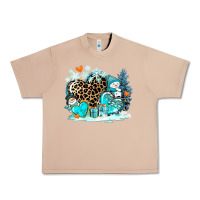 Burro winter hearts with snowmans Urban Heavy Tee - AdoDesignShop