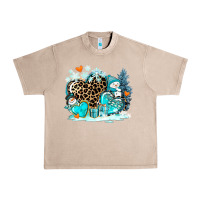 French Oak winter hearts with snowmans Urban Heavy Tee - AdoDesignShop