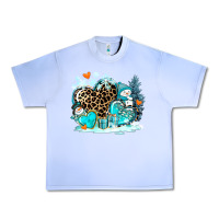 Grape Ice winter hearts with snowmans Urban Heavy Tee - AdoDesignShop