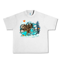 Lunar Rock winter hearts with snowmans Urban Heavy Tee - AdoDesignShop