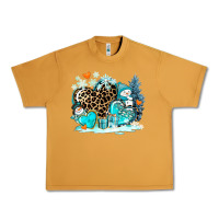 Peanut Butter winter hearts with snowmans Urban Heavy Tee - AdoDesignShop