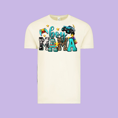 Boy Mama Vintage Tee Designed By Adodesignshop