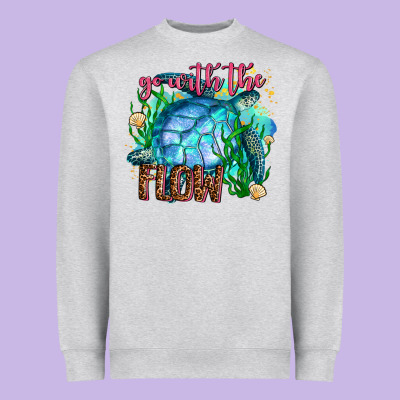 Go With The Flow Heavyweight Sweatshirt Designed By Adodesignshop
