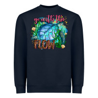Navy go with the flow Heavyweight Sweatshirt - AdoDesignShop