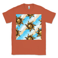 Copper leopard sun seamless pattern Classic Tee - BundleAndBundleShop